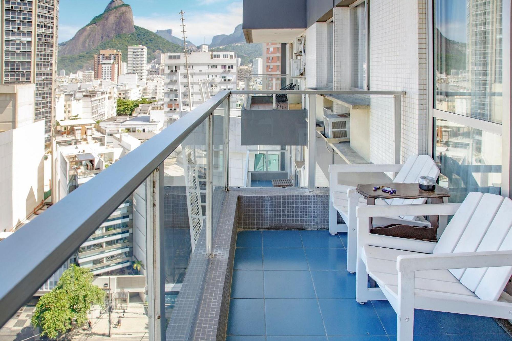 Jumpinbed - Leblon Flat Service - Sala E Quarto Com Varanda E Vista Do Mar. Rio de Janeiro Kültér fotó